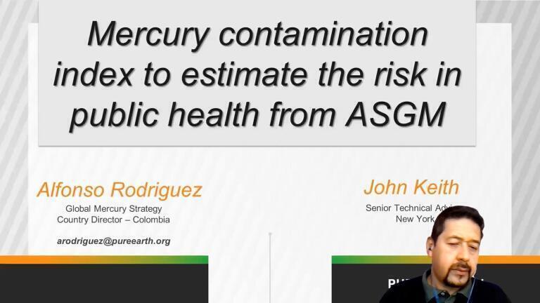 Mercury contamination index to estimate the risk in public health from ASGM